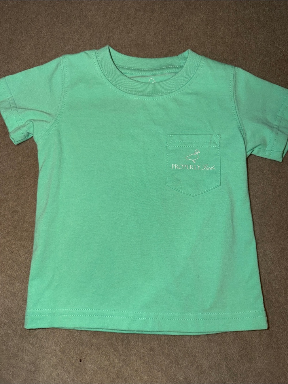 Properly Tied Kids' Short Sleeve Pocket Tee - Mint Green